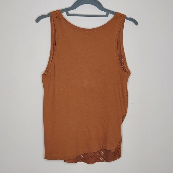 Zara Perforated Faux Suede Sleeveless Top - Picture 5 of 6